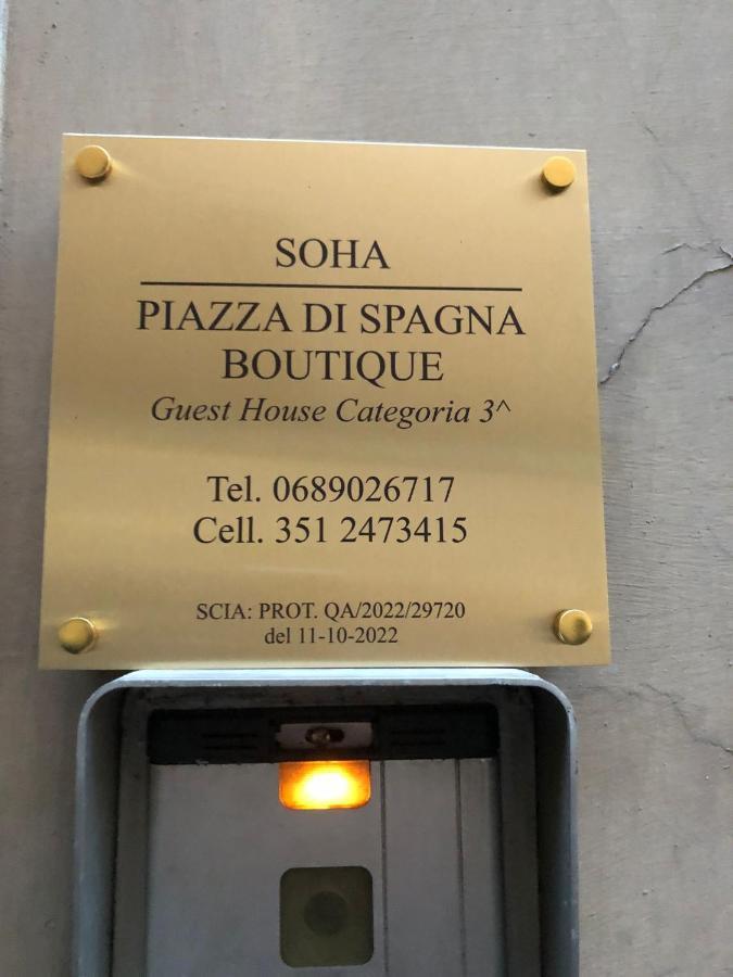 Soha Piazza Di Spagna Boutique Rom Exteriör bild